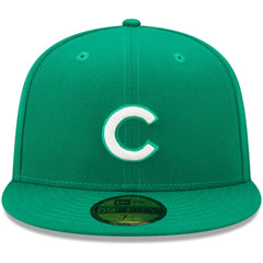 Chicago Cubs New Era White Logo 59FIFTY Fitted Hat - Kelly Green - New Era Lifestyle
