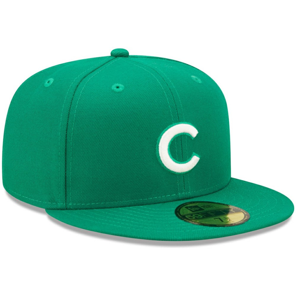 Chicago Cubs New Era White Logo 59FIFTY Fitted Hat - Kelly Green - New Era Lifestyle