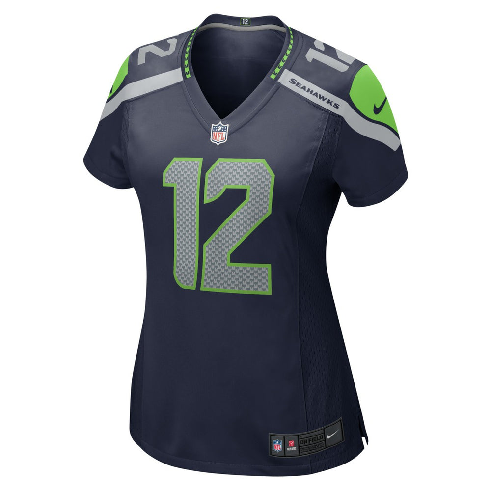 Nike 12s Seattle Seahawks Women's Player Jersey Navy
