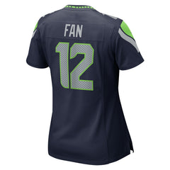 Nike 12s Seattle Seahawks Women's Player Jersey Navy