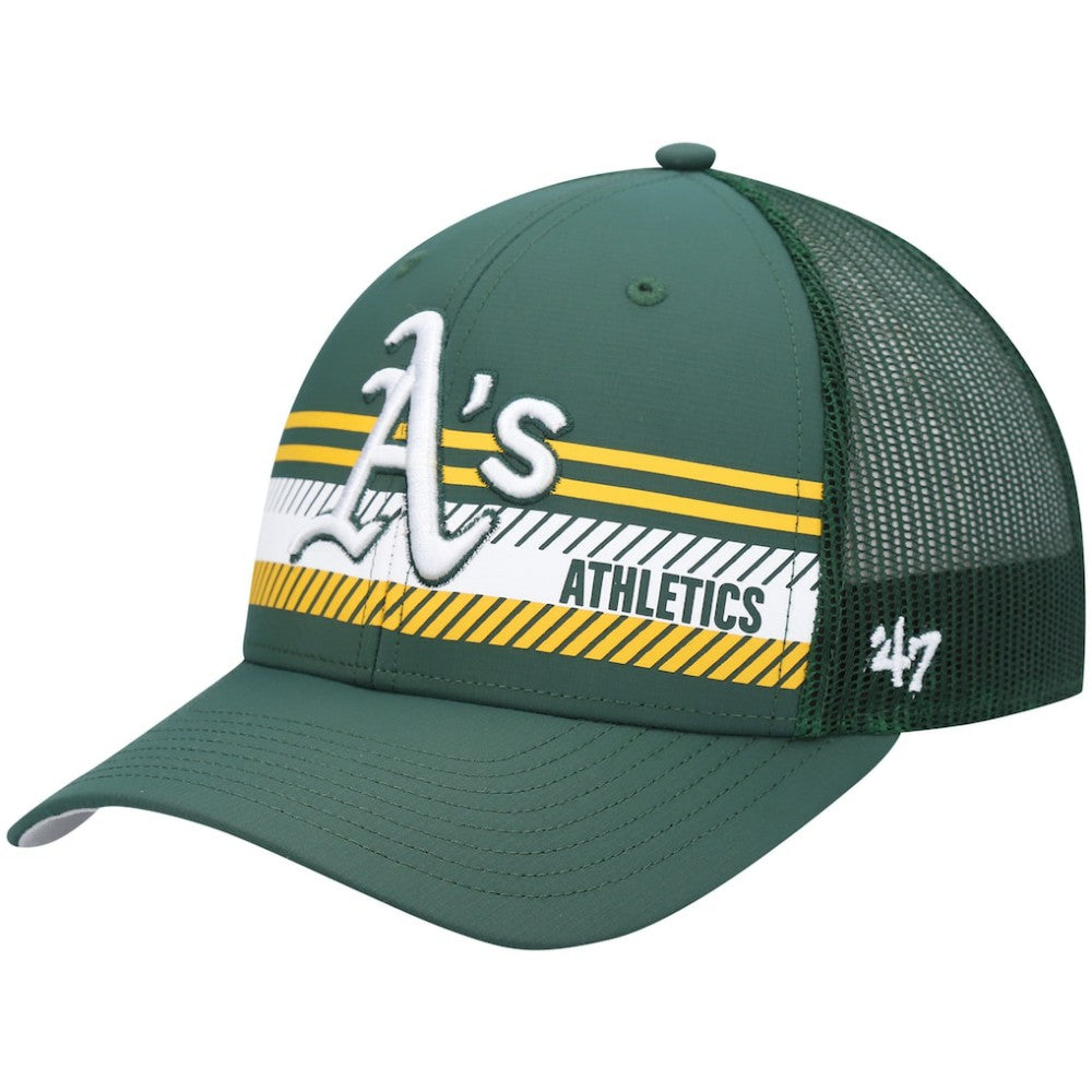 Athletics '47 Cumberland Trucker Snapback Hat - Green - 47 brand Discount