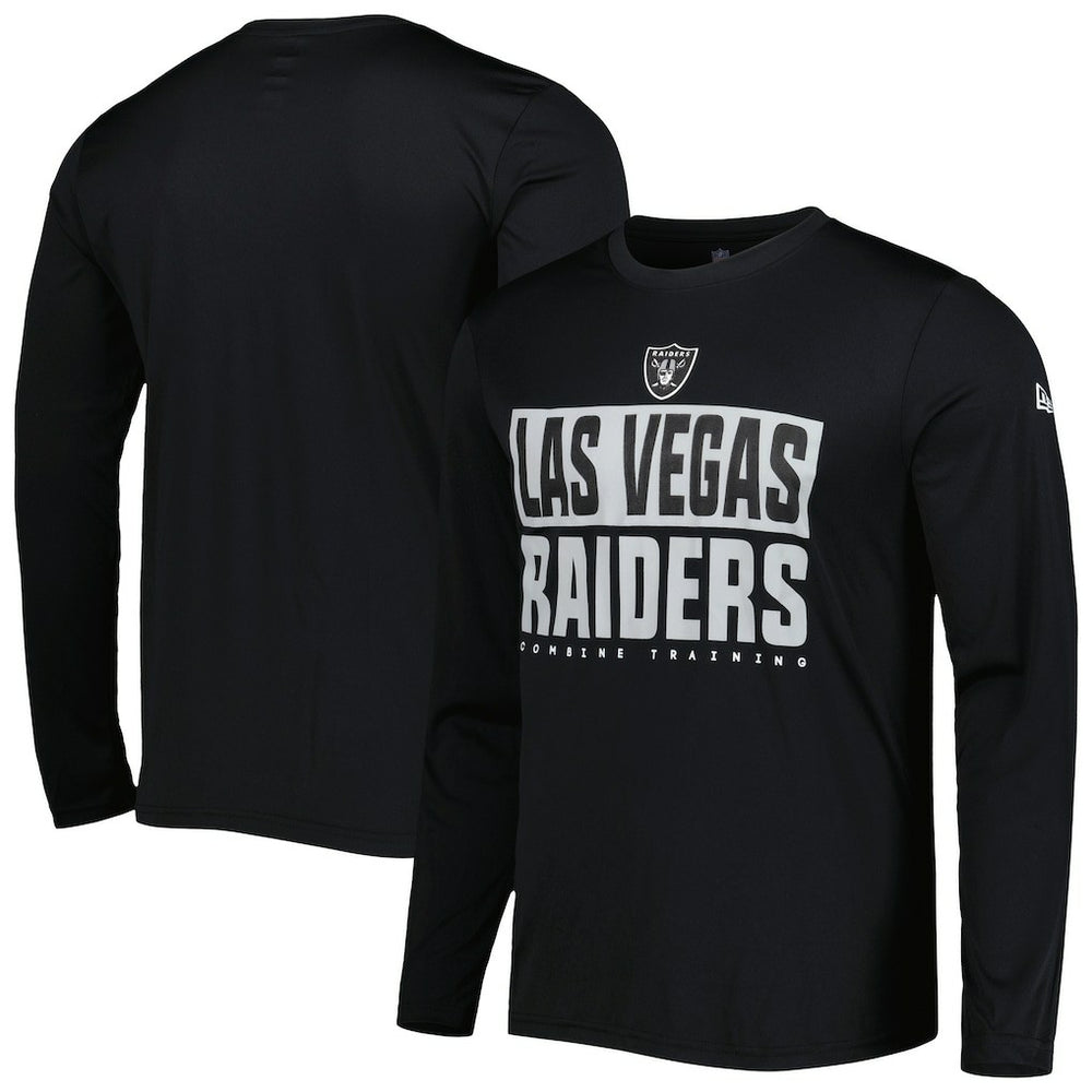 Las Vegas Raiders New Era Combine Authentic Offsides Long Sleeve T-Shirt Black