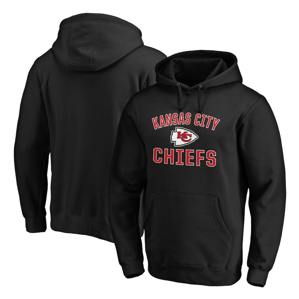 Kansas City Chiefs Victory Arch Team Fitted Pullover Hoodie Black