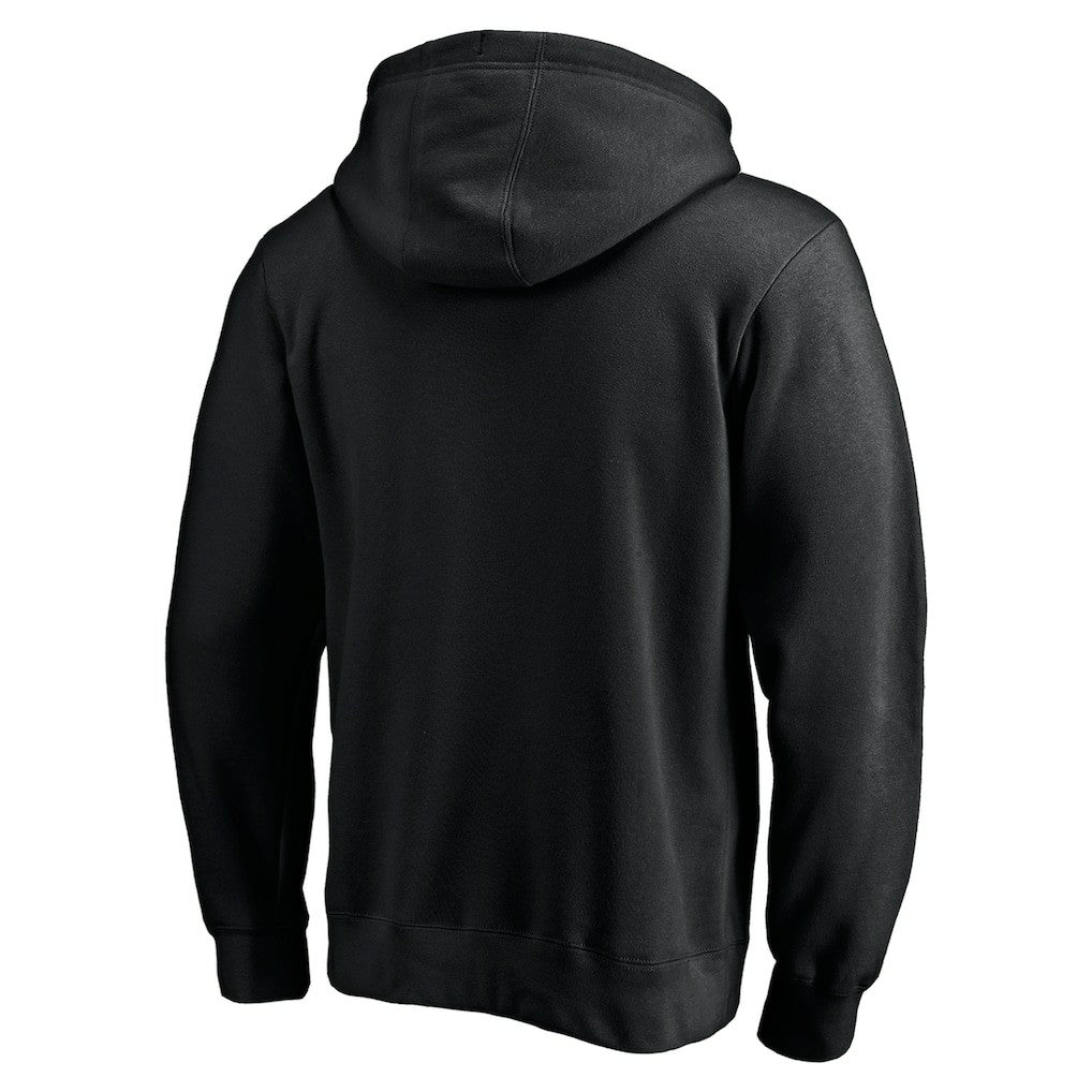 San Francisco 49ers Logo Team Lockup Fitted Pullover Hoodie Black