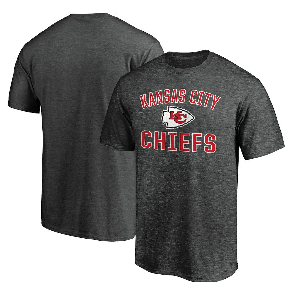 Fanatics Kansas City Chiefs Victory Arch T-Shirt Heather Charcoal