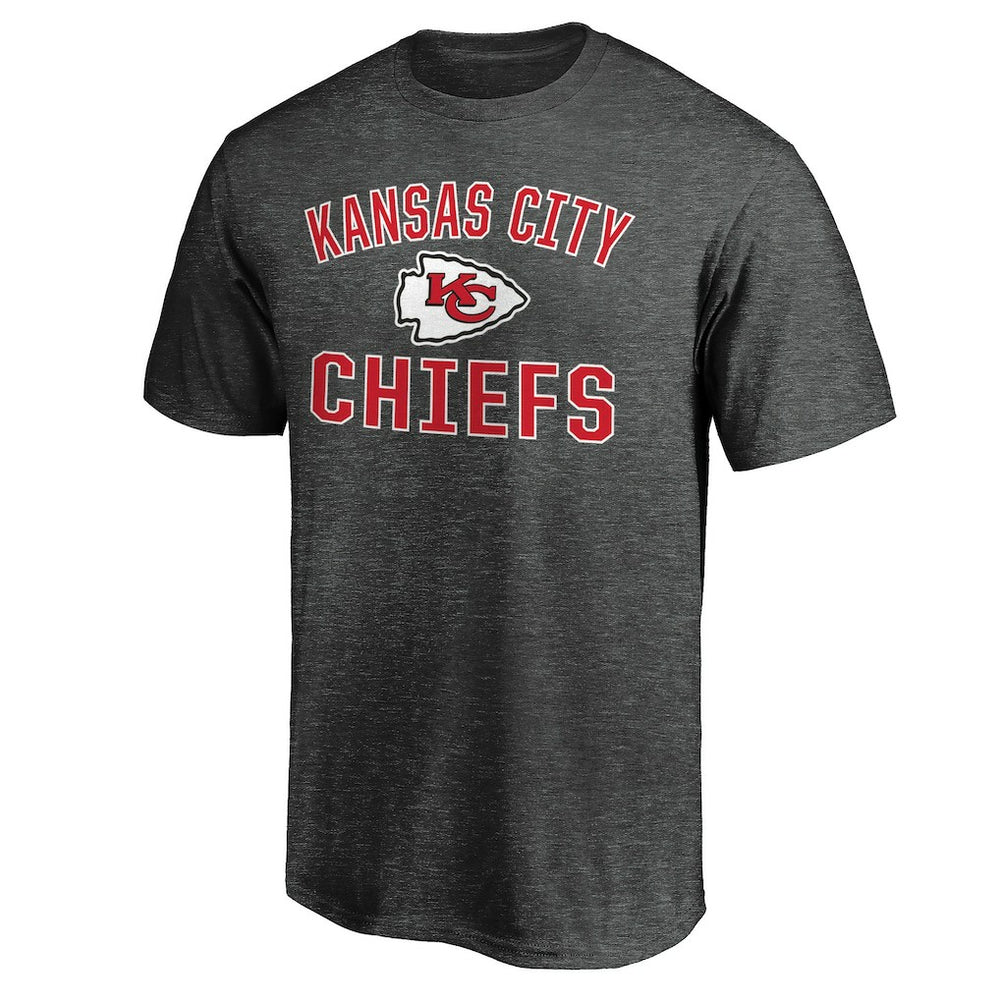 Fanatics Kansas City Chiefs Victory Arch T-Shirt Heather Charcoal