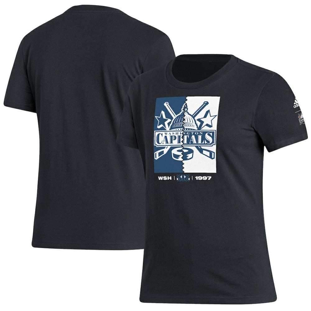 Washington Capitals adidas Women's Reverse Retro 2.0 Playmaker T-Shirt - Black - NHL 4712188
