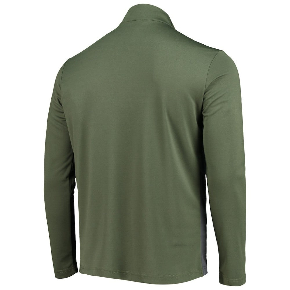 Atlanta Braves Levelwear Delta Pursue Quarter-Zip Jacket - Olive - MLB on Sale