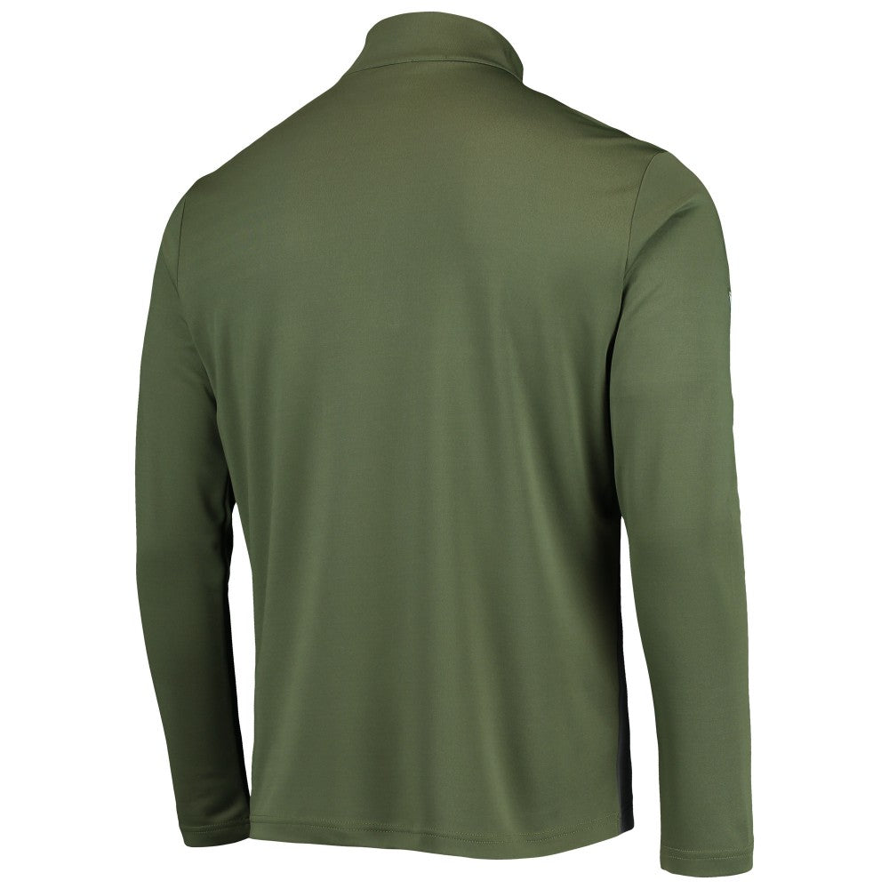 New York Mets Levelwear Delta Pursue Quarter-Zip Jacket - Olive - MLB Lifestyle