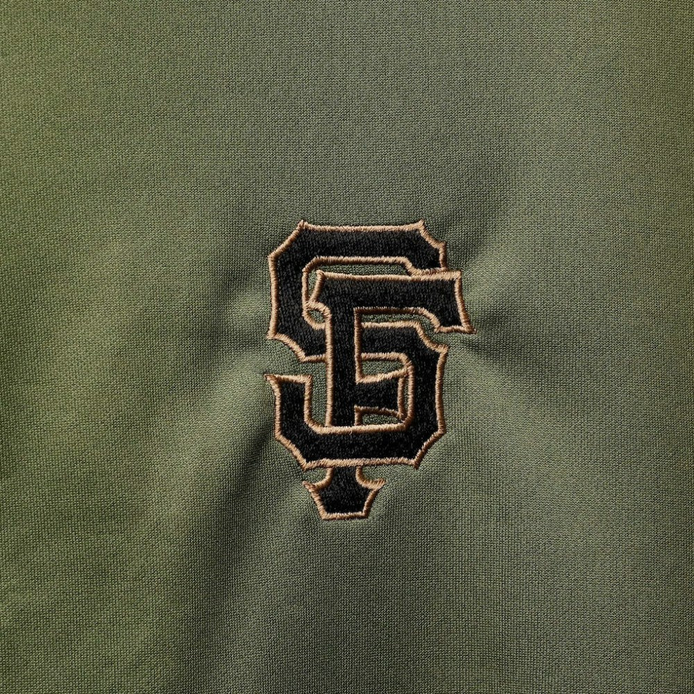 San Francisco Giants Levelwear Delta Pursue Quarter-Zip Jacket - Olive - MLB on Sale