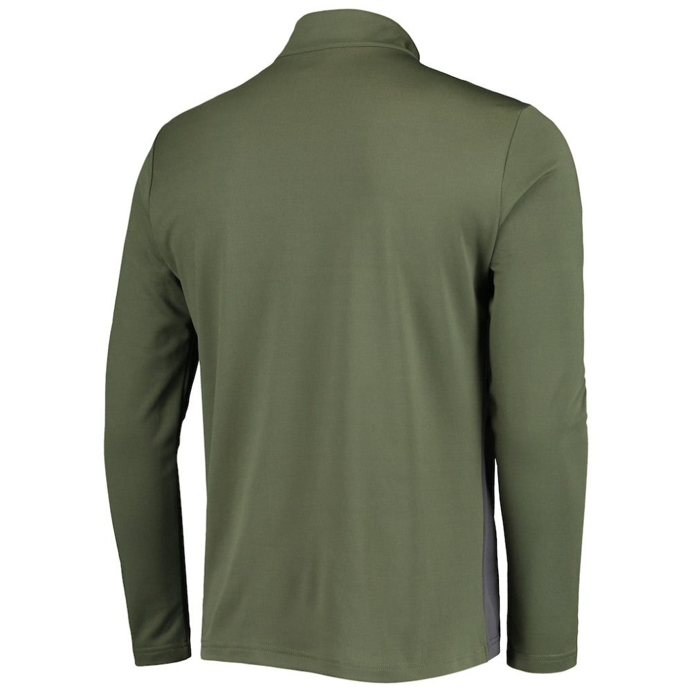 San Francisco Giants Levelwear Delta Pursue Quarter-Zip Jacket - Olive - MLB on Sale
