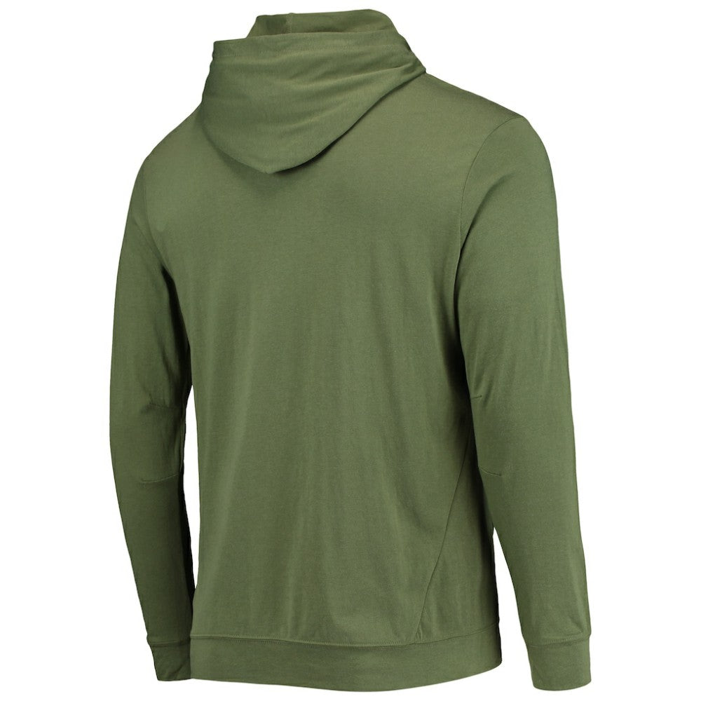 Chicago White Sox Levelwear Delta Thrive Tri-Blend Pullover Hoodie - Olive - MLB Discount