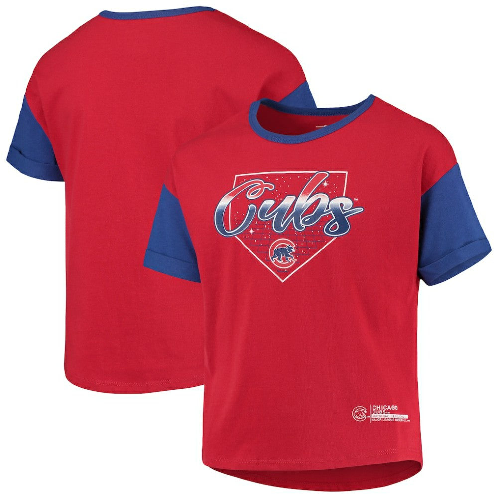 Chicago Cubs Girls Youth Bleachers T-Shirt - Red - MLB Sale