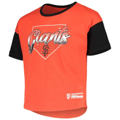 San Francisco Giants Girls Youth Bleachers T-Shirt - Orange - MLB Online