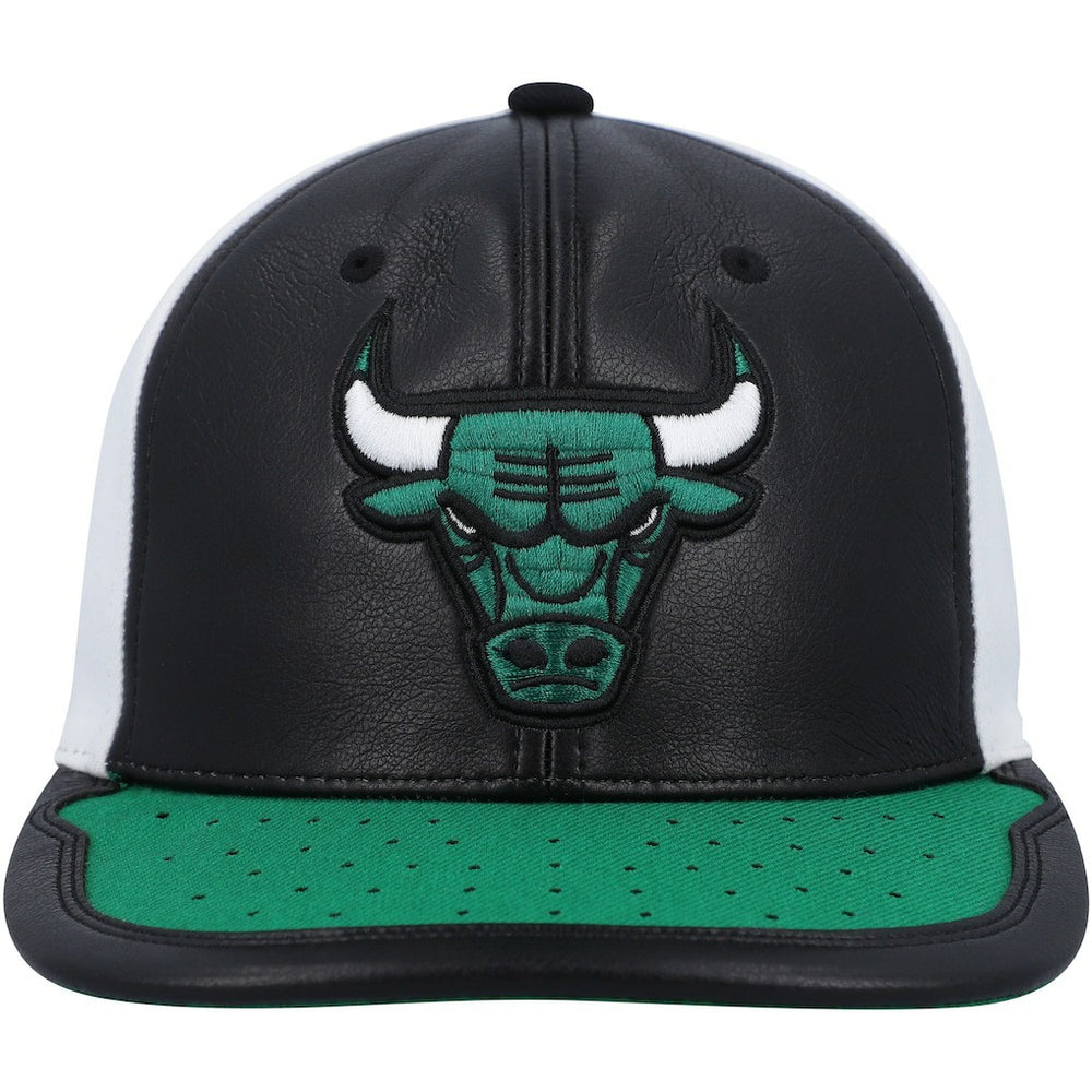 Chicago Bulls Day One Snapback Hat White/Green | Mitchell & Ness Near Me
