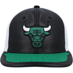 Chicago Bulls Day One Snapback Hat White/Green | Mitchell & Ness Near Me