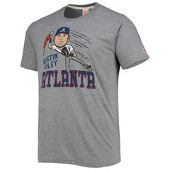 Austin Riley Atlanta Braves Homage Caricature Tri-Blend T-Shirt - Gray - MLB Discount