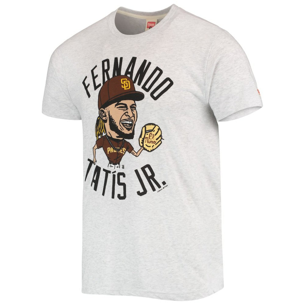 Fernando Tatis Jr. San Diego Padres Homage Caricature Tri-Blend T-Shirt - White - MLB Sale