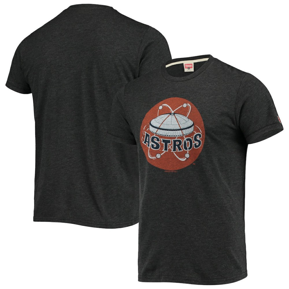 Houston Astros Homage Hand-Drawn Logo Tri-Blend T-Shirt - Charcoal - MLB Online