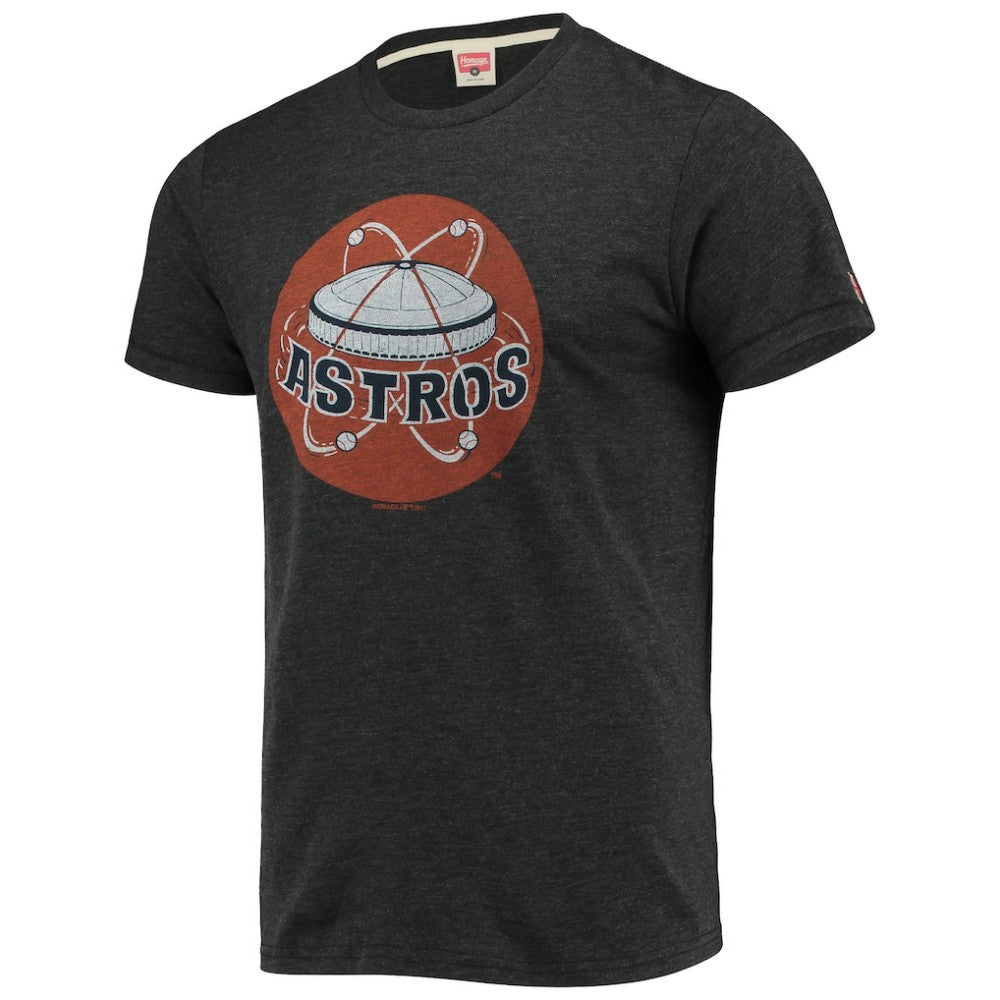 Houston Astros Homage Hand-Drawn Logo Tri-Blend T-Shirt - Charcoal - MLB Online