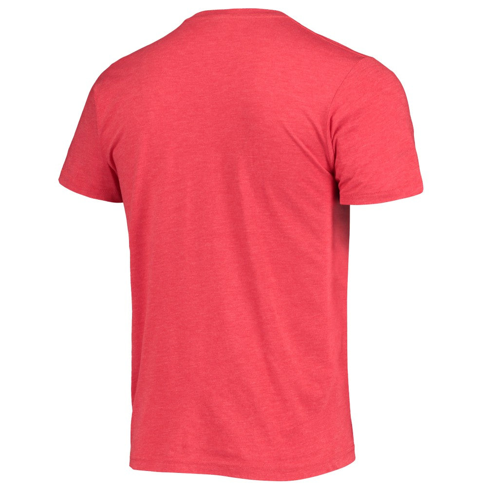 Los Angeles Angels Homage Hand-Drawn Logo Tri-Blend T-Shirt - Red - MLB Sale