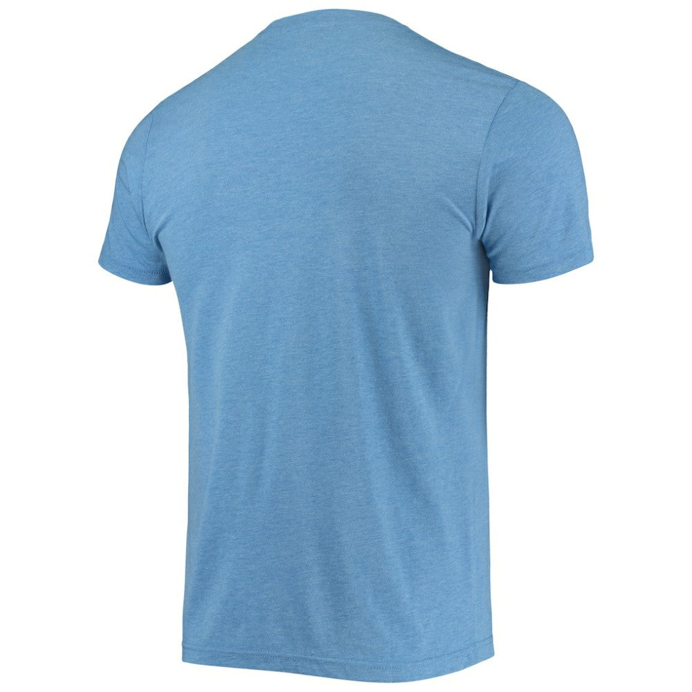 Philadelphia Phillies Homage Hand-Drawn Logo Tri-Blend T-Shirt - Light Blue - MLB Discount