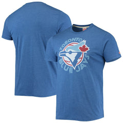Toronto Blue Jays Homage Hand-Drawn Logo Tri-Blend T-Shirt - Royal - MLB on Sale