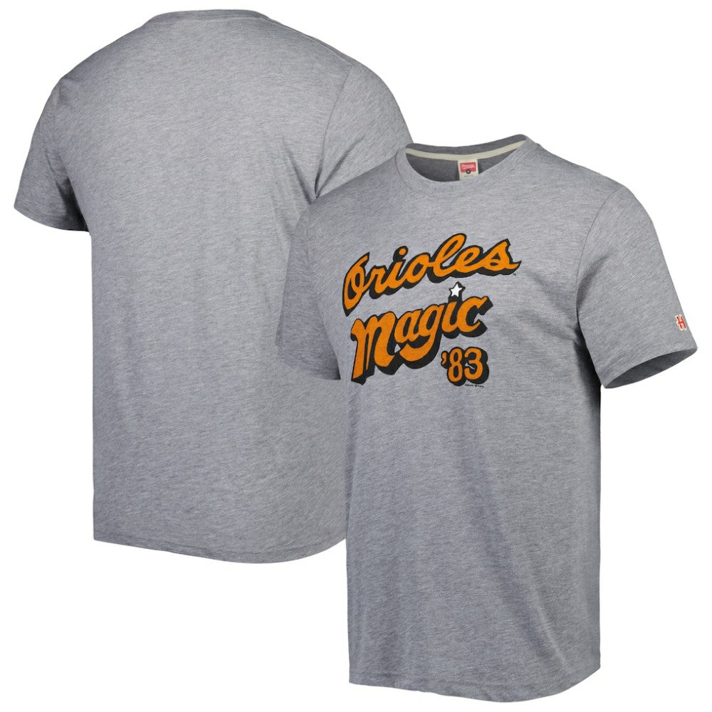 Baltimore Orioles Homage Hyper Local Tri-Blend T-Shirt - Gray - MLB Discount