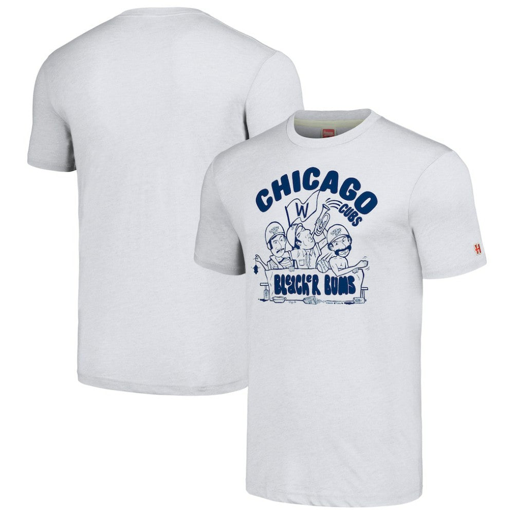 Chicago Cubs Homage Hyper Local Tri-Blend T-Shirt - Ash - MLB Lifestyle