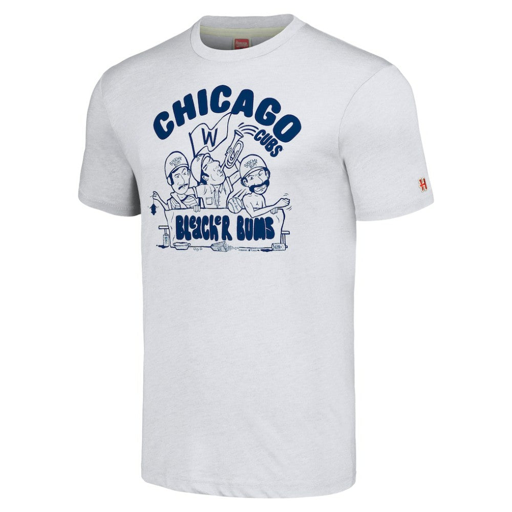 Chicago Cubs Homage Hyper Local Tri-Blend T-Shirt - Ash - MLB Lifestyle