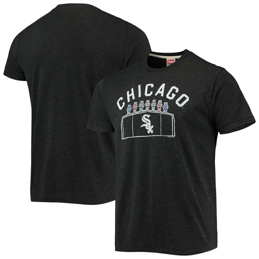 Chicago White Sox Homage Team Hyper Local Tri-Blend T-Shirt - Charcoal - MLB on Sale