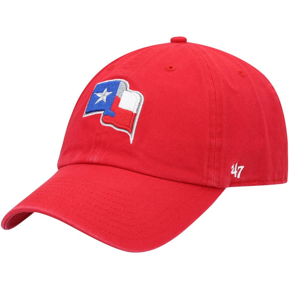 Texas Rangers '47 Clean Up Adjustable Hat - Red - 47 brand Lifestyle