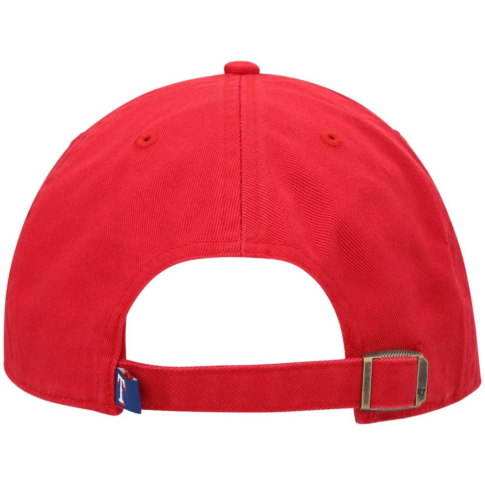 Texas Rangers '47 Clean Up Adjustable Hat - Red - 47 brand Lifestyle