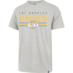 47 brand Los Angeles Rams '47 Stripe Thru Franklin T-Shirt Heathered Gray