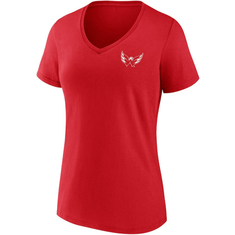 Washington Capitals Fanatics Women's Team Mother's Day V-Neck T-Shirt - Red - NHL 4720201