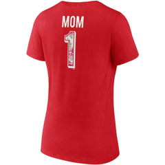 Washington Capitals Fanatics Women's Team Mother's Day V-Neck T-Shirt - Red - NHL 4720201