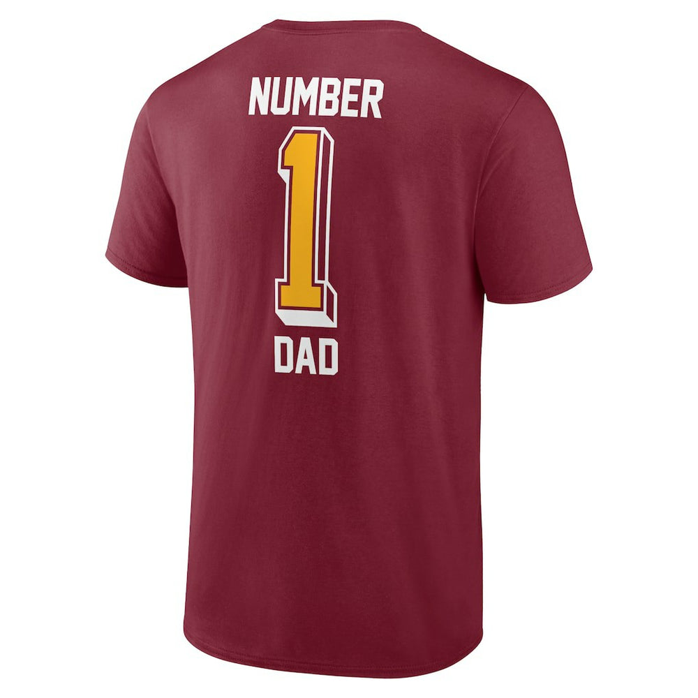Fanatics Washington Commanders Team #1 Dad T-Shirt Burgundy
