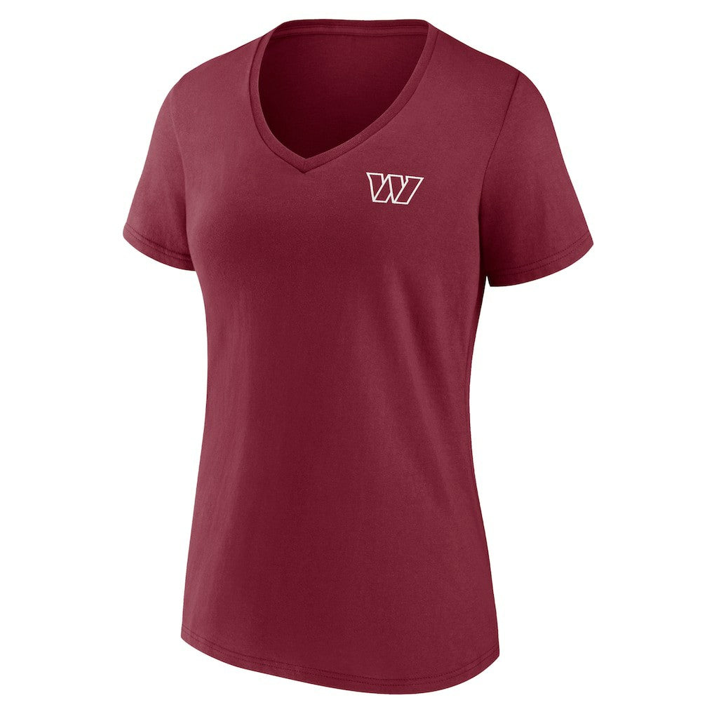 Fanatics Washington Commanders Women's Team Mother's Day V-Neck T-Shirt Burgundy