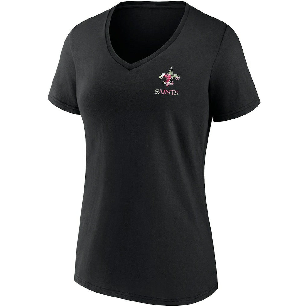 Fanatics New Orleans Saints Women's Team Mother's Day V-Neck T-Shirt Black