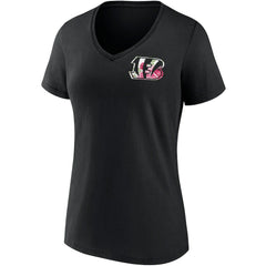 Fanatics Cincinnati Bengals Women's Team Mother's Day V-Neck T-Shirt Black
