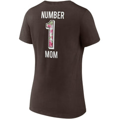 Fanatics Cleveland Browns Women's Team Mother's Day V-Neck T-Shirt Brown