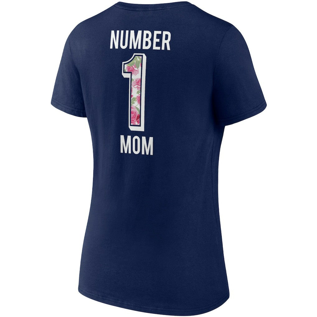 Fanatics New England Patriots Women's Team Mother's Day V-Neck T-Shirt Navy