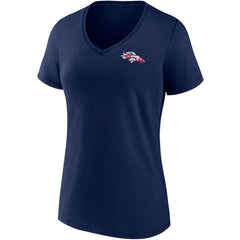 Fanatics Denver Broncos Women's Team Mother's Day V-Neck T-Shirt Navy