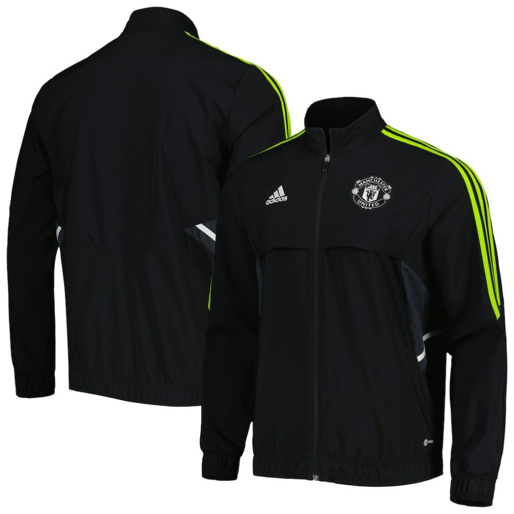 Manchester United Presentation AEROREADY Full-Zip Jacket Black - Adidas outlet