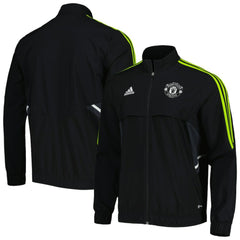 Manchester United Presentation AEROREADY Full-Zip Jacket Black - Adidas outlet