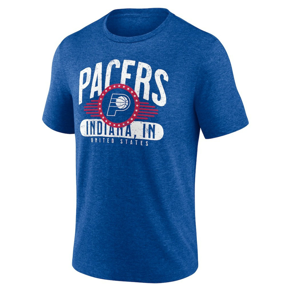Indiana Pacers Badge of Honor Tri-Blend T-Shirt Royal