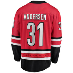 Frederik Andersen Carolina Hurricanes Fanatics Alternate Breakaway Player Jersey - Red - NHL 4724190