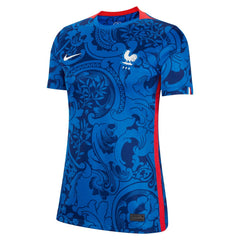 France Women's National Team Women's 2022/23 Home Replica Blank Jersey Blue - Nike