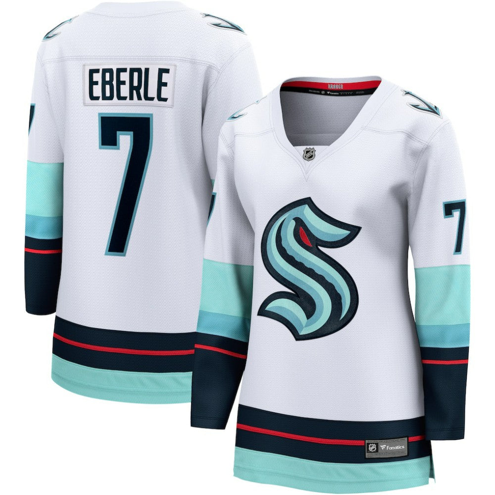 Jordan Eberle Seattle Kraken Fanatics Women's Away Breakaway Jersey - White - NHL 4727390