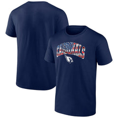 Arizona Cardinals Banner Wave Logo T-Shirt Navy